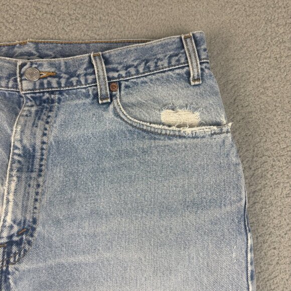 VTG Levis Jeans Mens 36x30 Blue Faded Straight Leg Reg Fit 505 Classic American - Picture 6 of 12